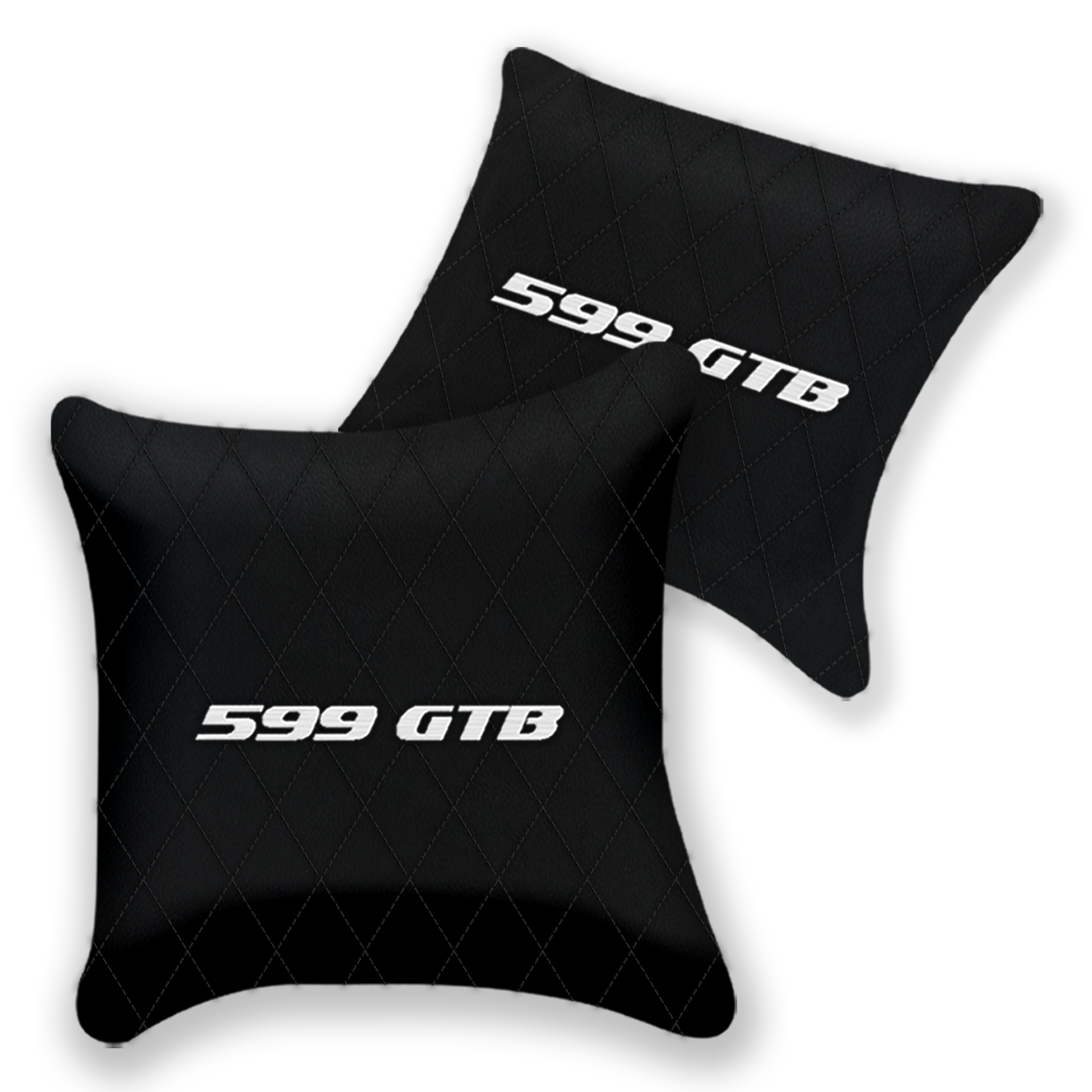 Customizable Black Leather Pillows for Ferrari FF (2011-2016)