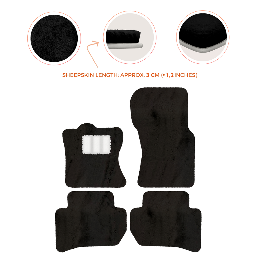 Premium Sheepskin Floor Mats for 2010-2013 Range Rover Sport