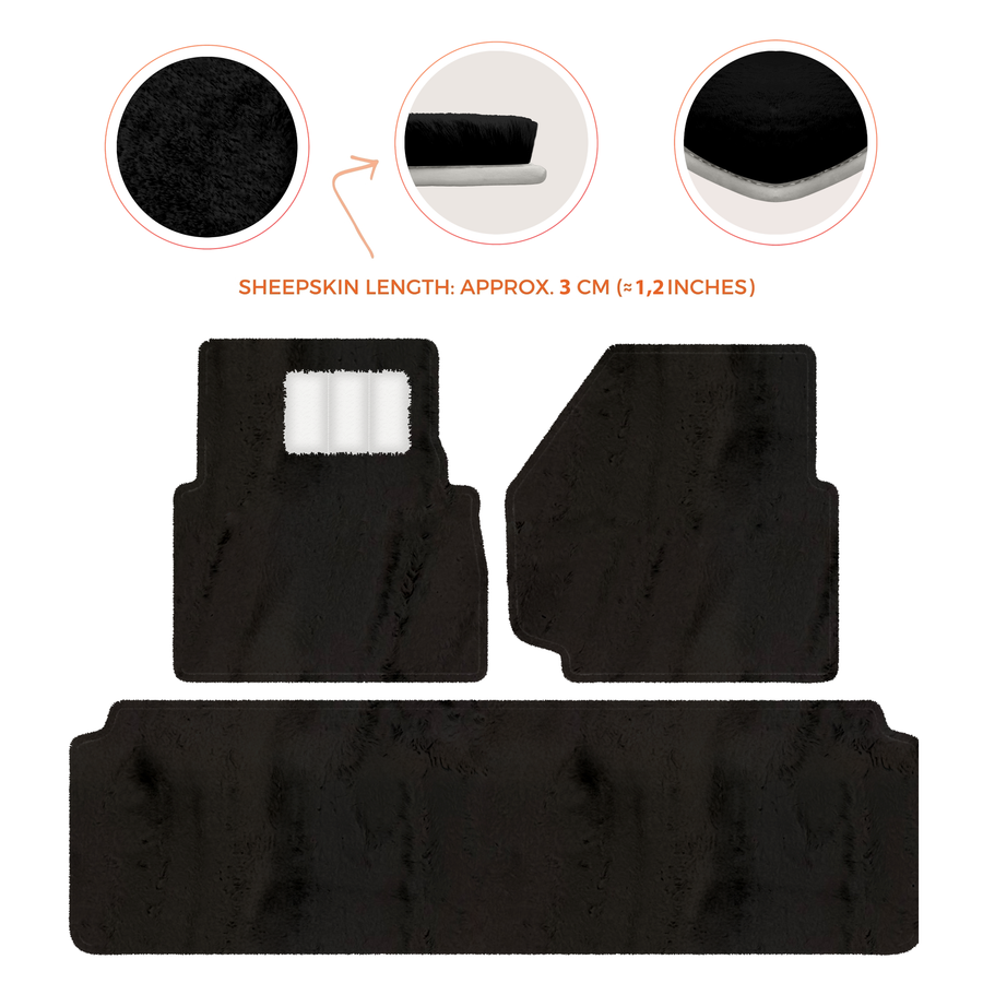 Luxurious Premium Sheepskin Floor Mats for Range Rover (2012-2022)