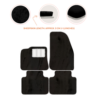 Premium Sheepskin Floor Mats for Porsche 987 Boxster (2005-2012)