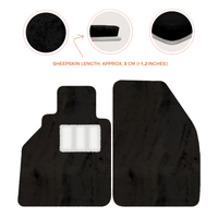 Sheepskin Floor Mats for Porsche 986 Boxster (1996-2004) - Sheepskin Length, Various Color Options