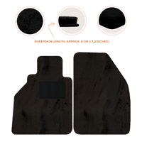 Sheepskin Floor Mats for Porsche 986 Boxster (1996-2004) - Sheepskin Length, Various Color Options