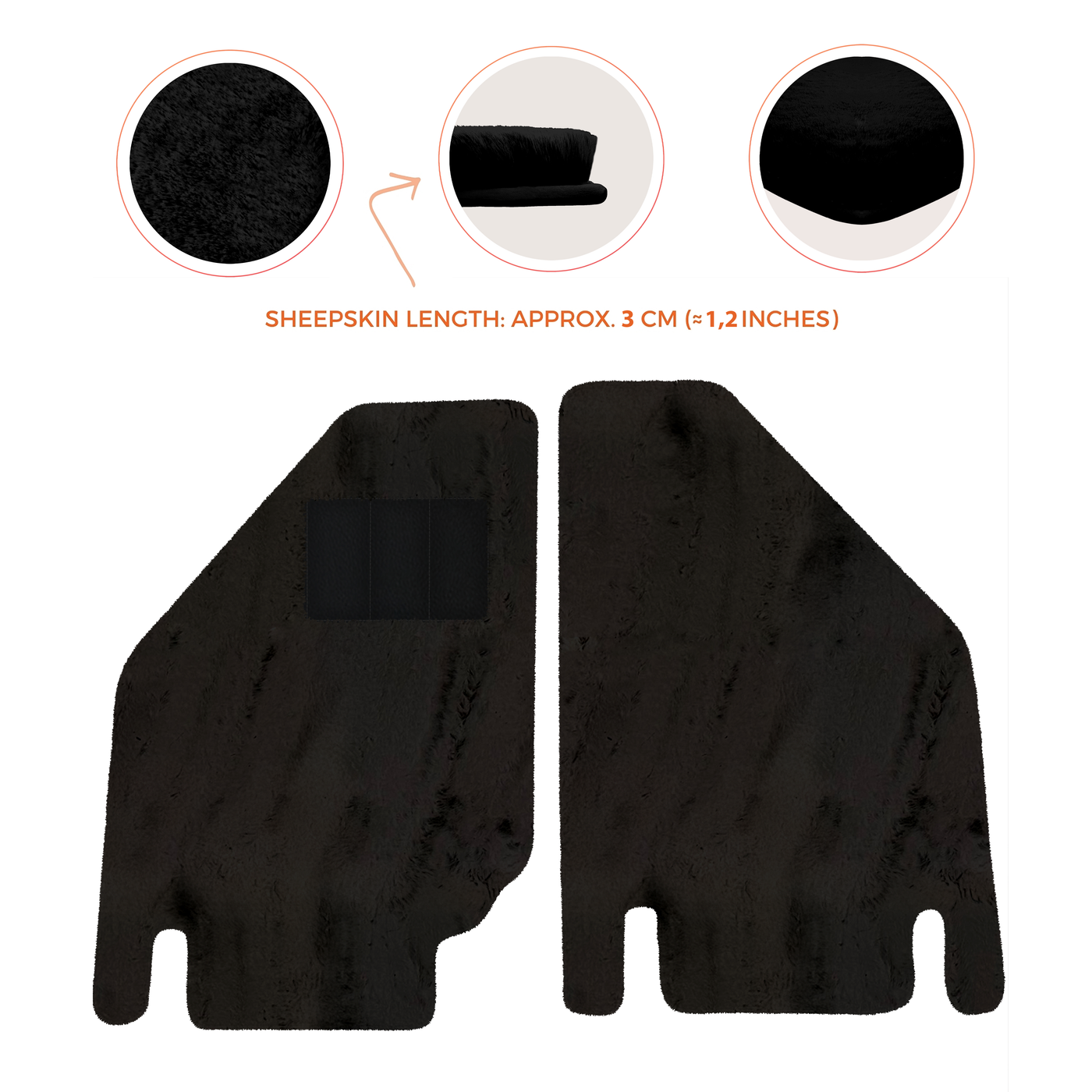 Premium Sheepskin Floor Mats for Ferrari Purosangue (2023-2024)