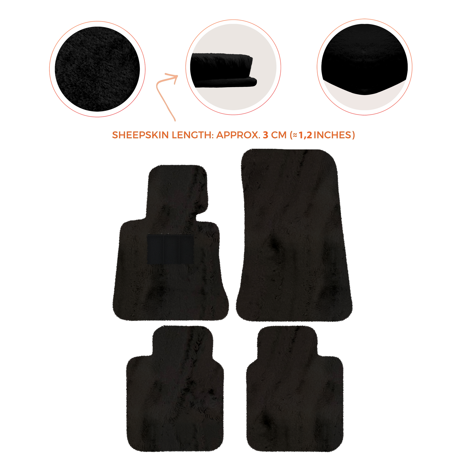 Luxury Sheepskin Floor Mats for Rolls-Royce Ghost Series I (2010-2014)