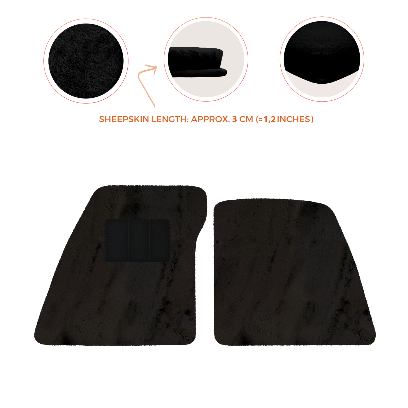 Premium Sheepskin Floor Mats for Ferrari 296 GTS (2022-2025)