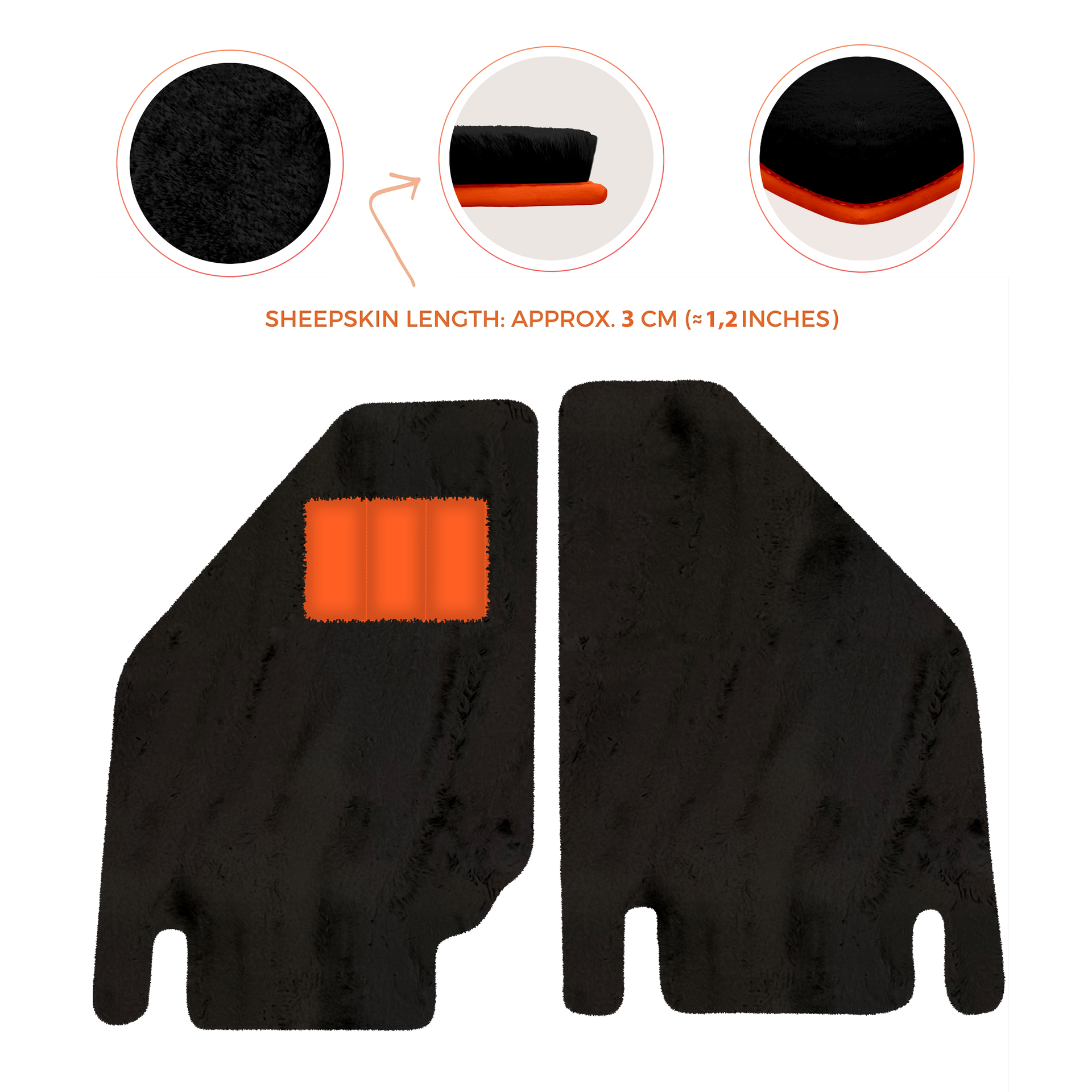 Premium Sheepskin Floor Mats for Ferrari Purosangue (2023-2024)