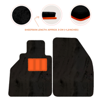 Sheepskin Floor Mats for Porsche 986 Boxster (1996-2004) - Sheepskin Length, Various Color Options