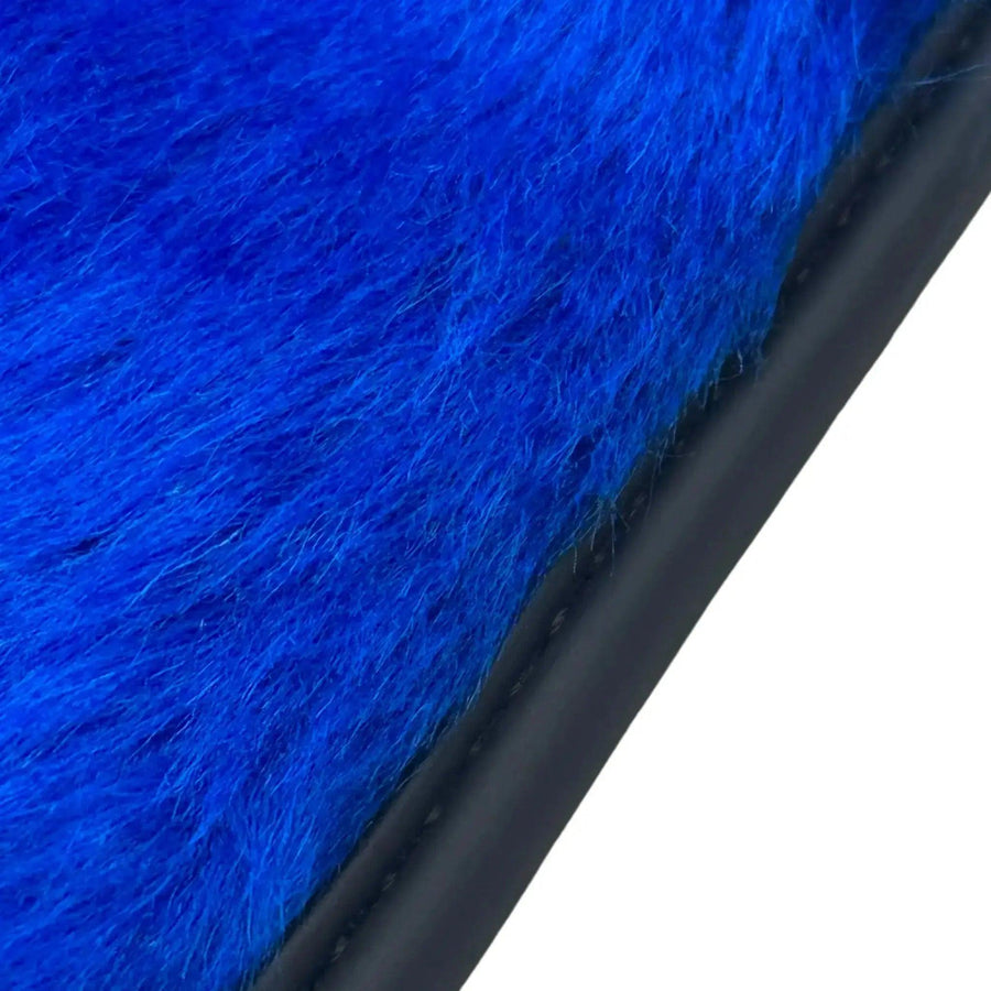 Blue Sheepskin Floor Mats for Rolls-Royce Ghost Series I (2010-2020) - AutoWin