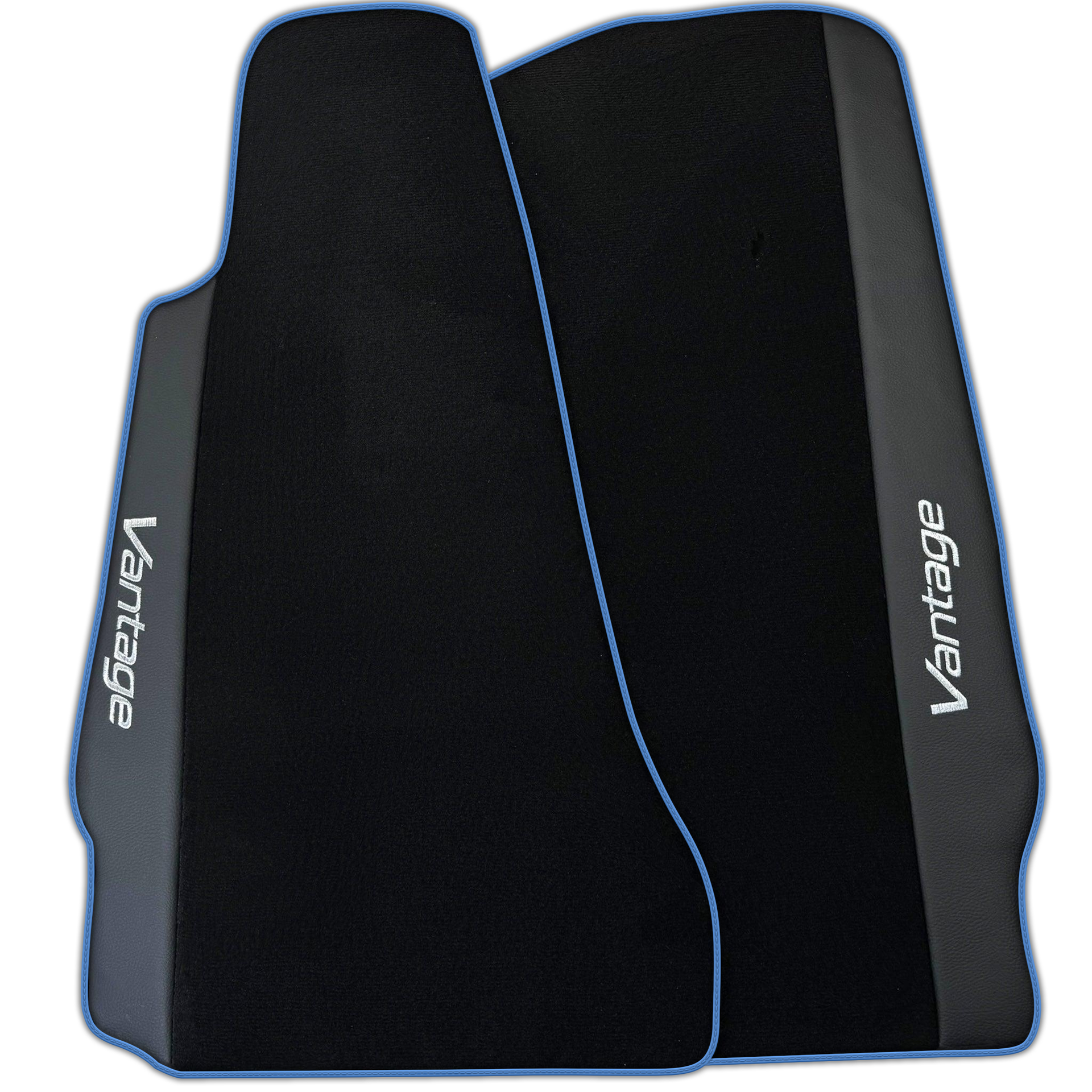 Black Floor Mats for Aston Martin V8 Vantage (2005–2023) with Leather