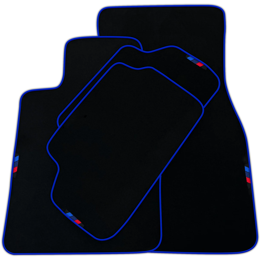 Black Mats For BMW Gran Tourer F46 (2015-2022) 5 Seats | Blue Trim | Various Trim Colors
