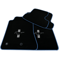 Black Floor Mats for Ford Mustang GT500 Shelby (2015-2021) with Pony | Various Trim Colors