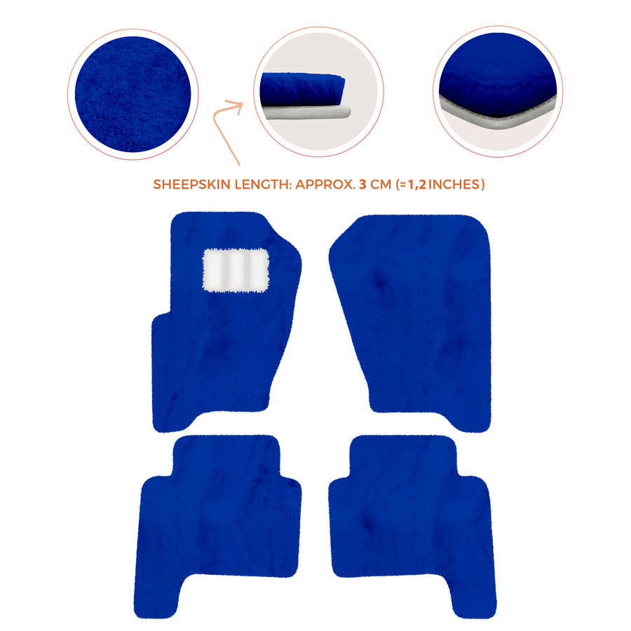 Luxury Sheepskin Floor Mats for Land Rover Discovery (2017-2026)