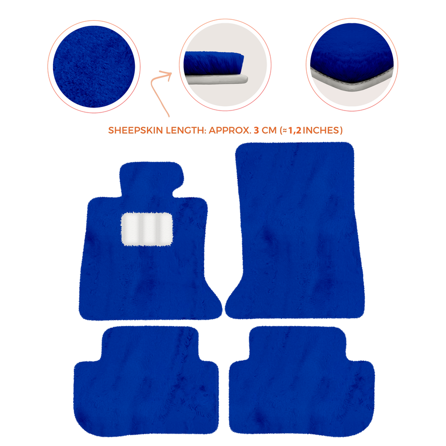 Premium Sheepskin Floor Mats for Rolls-Royce Ghost Series I RR2