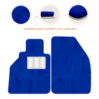 Sheepskin Floor Mats for Porsche 986 Boxster (1996-2004) - Sheepskin Length, Various Color Options