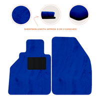 Sheepskin Floor Mats for Porsche 986 Boxster (1996-2004) - Sheepskin Length, Various Color Options