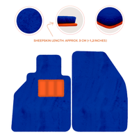 Sheepskin Floor Mats for Porsche 986 Boxster (1996-2004) - Sheepskin Length, Various Color Options