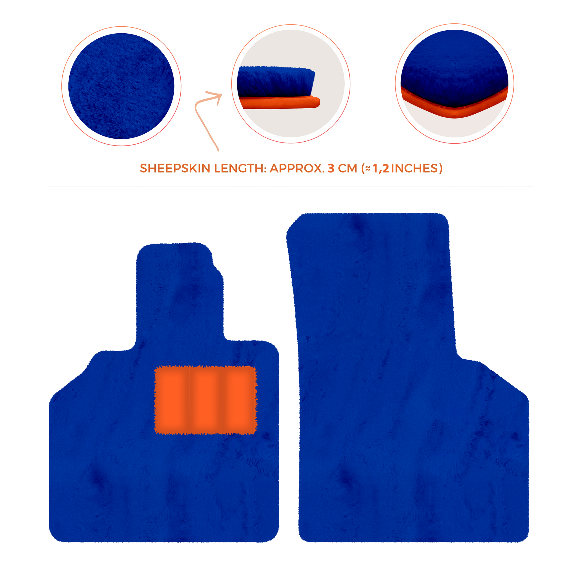 Premium Sheepskin Floor Mats for Lamborghini Aventador (2012-2022)