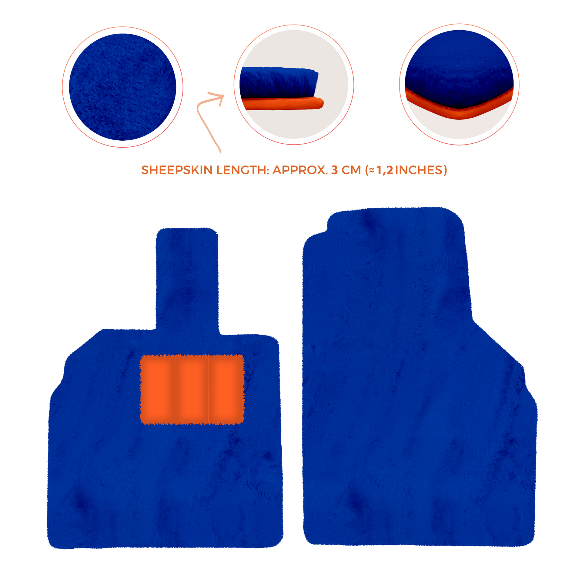 Luxury Sheepskin Floor Mats for Lamborghini Urus (2018-2026)