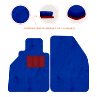Sheepskin Floor Mats for Porsche 986 Boxster (1996-2004) - Sheepskin Length, Various Color Options