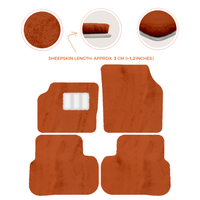Luxury Sheepskin Floor Mats for Aston Martin V8 Coupe (1996-2000)
