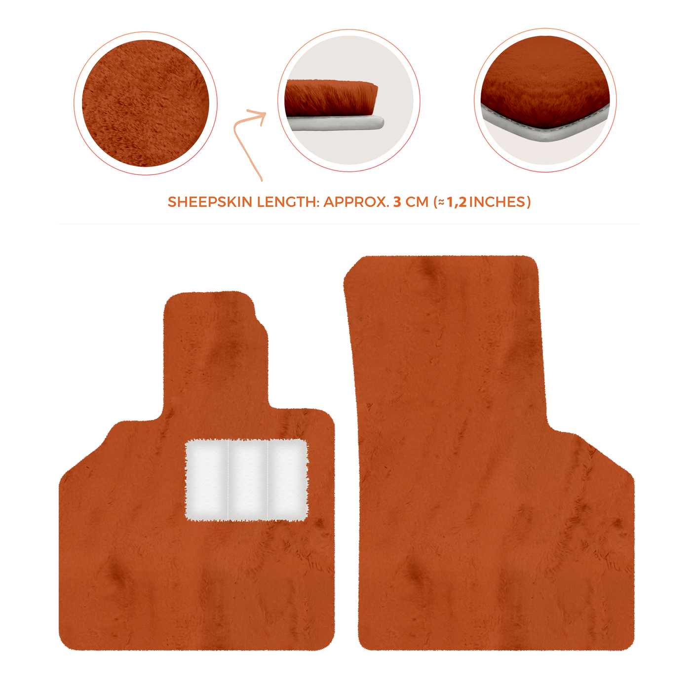 Premium Sheepskin Floor Mats for Lamborghini Aventador (2012-2022)