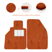 Sheepskin Floor Mats for Porsche 986 Boxster (1996-2004) - Sheepskin Length, Various Color Options