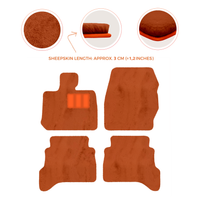 Premium Sheepskin Floor Mats for Land Rover Defender 90 (2007-2020)