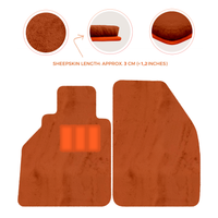 Sheepskin Floor Mats for Porsche 986 Boxster (1996-2004) - Sheepskin Length, Various Color Options