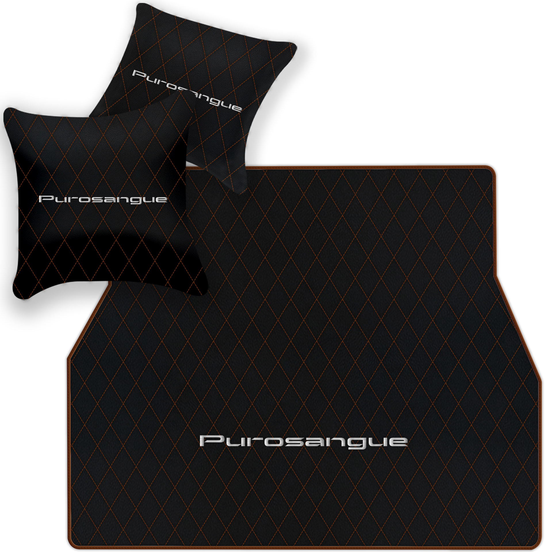 Premium Black Leather Floor Mats for Rolls Royce Shadow (1965-1977)