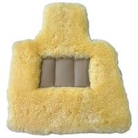 Natural Color Medical Sheepskin Floor Mats for Rolls Royce Phantom VIII (2017-2024) | Relugan - AutoWin