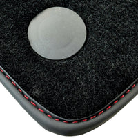 Black Floor Mats for Mercedes Benz C-Class W205 Sedan with Carbon Fiber | AutoWin Edition - AutoWin