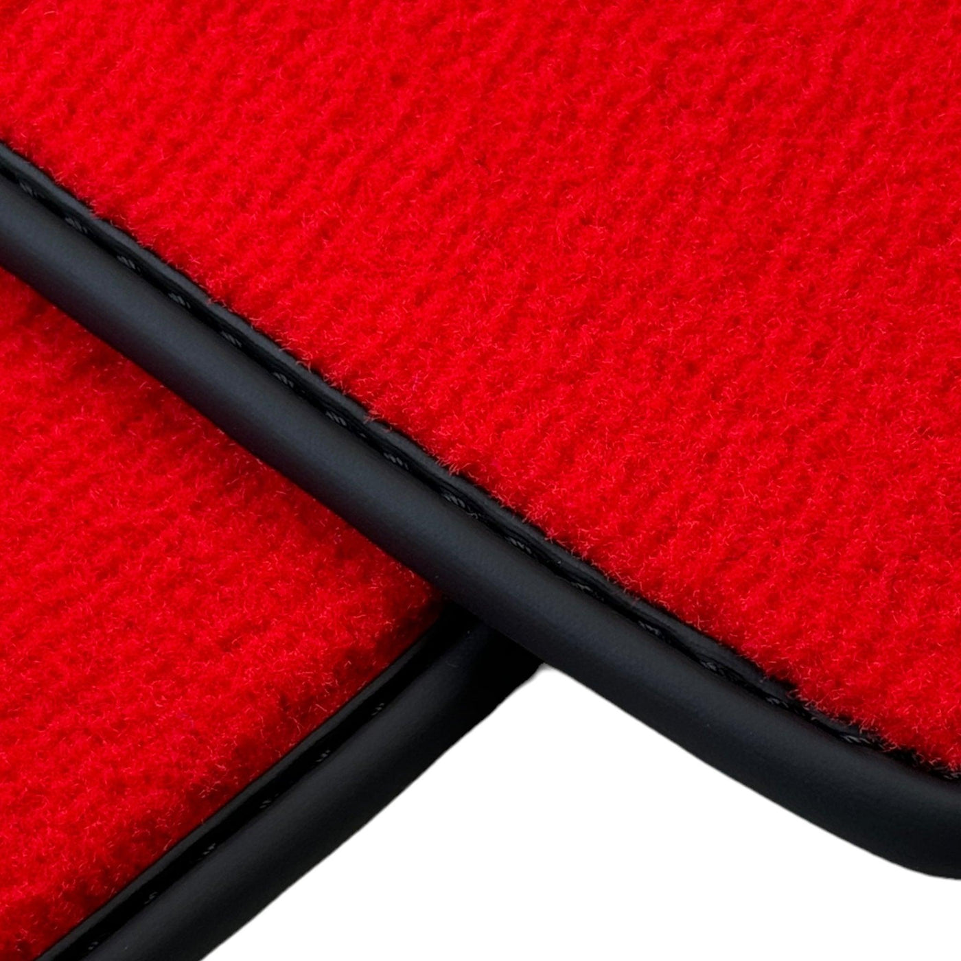 Red Floor Mats for Ferrari 296 GTS (2022-2024) with Carbon Fiber - AutoWin
