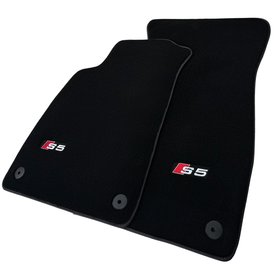 Black Floor Mats for Audi S5 2-door Convertible (2007-2024) - AutoWin