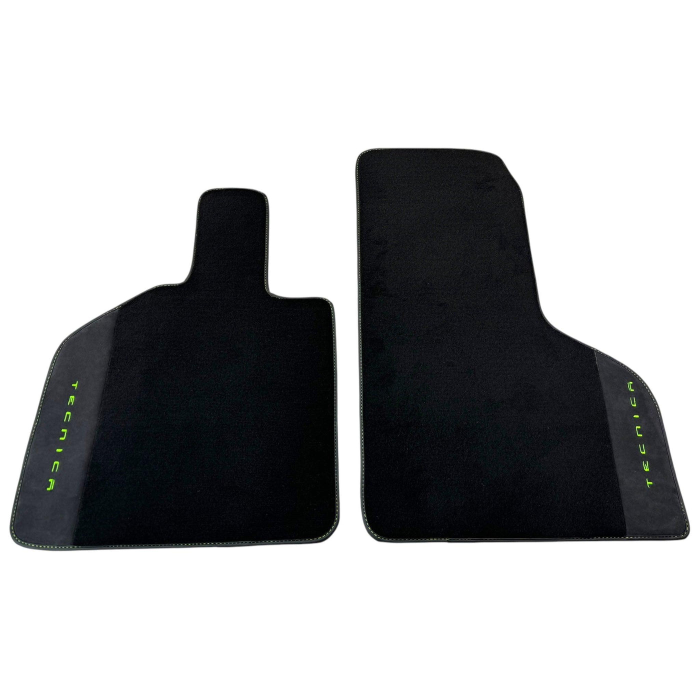 Black Floor Mats for Lamborghini Huracan Tecnica with Alcantara Leather - AutoWin