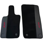 Black Floor Mats for Porsche Panamera GTS (2009-2016) with Leather - AutoWin