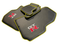 Carbon Leather Floor Mats For Nissan GT-R | Various Trim Colors