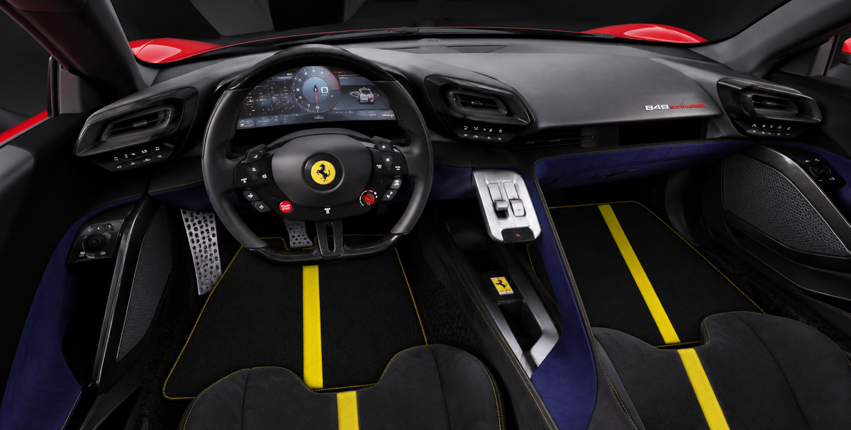 Interior look of floor mats for Ferrari 849 Testarossa (2026-2027) - Various Colors
