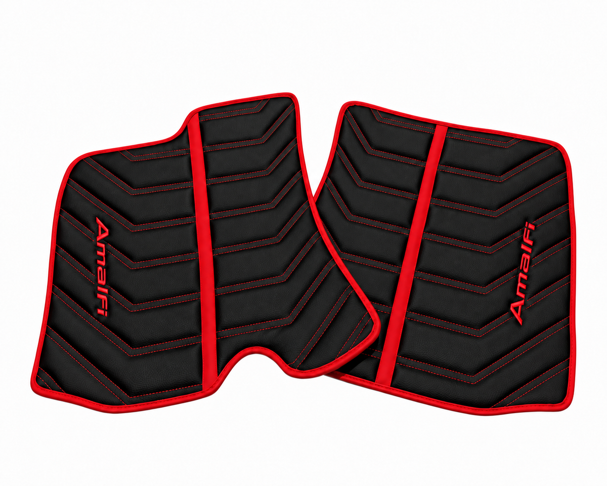 Customizable Leather Floor Mats with AW46 Pattern for Ferrari Roma (2021-2027)