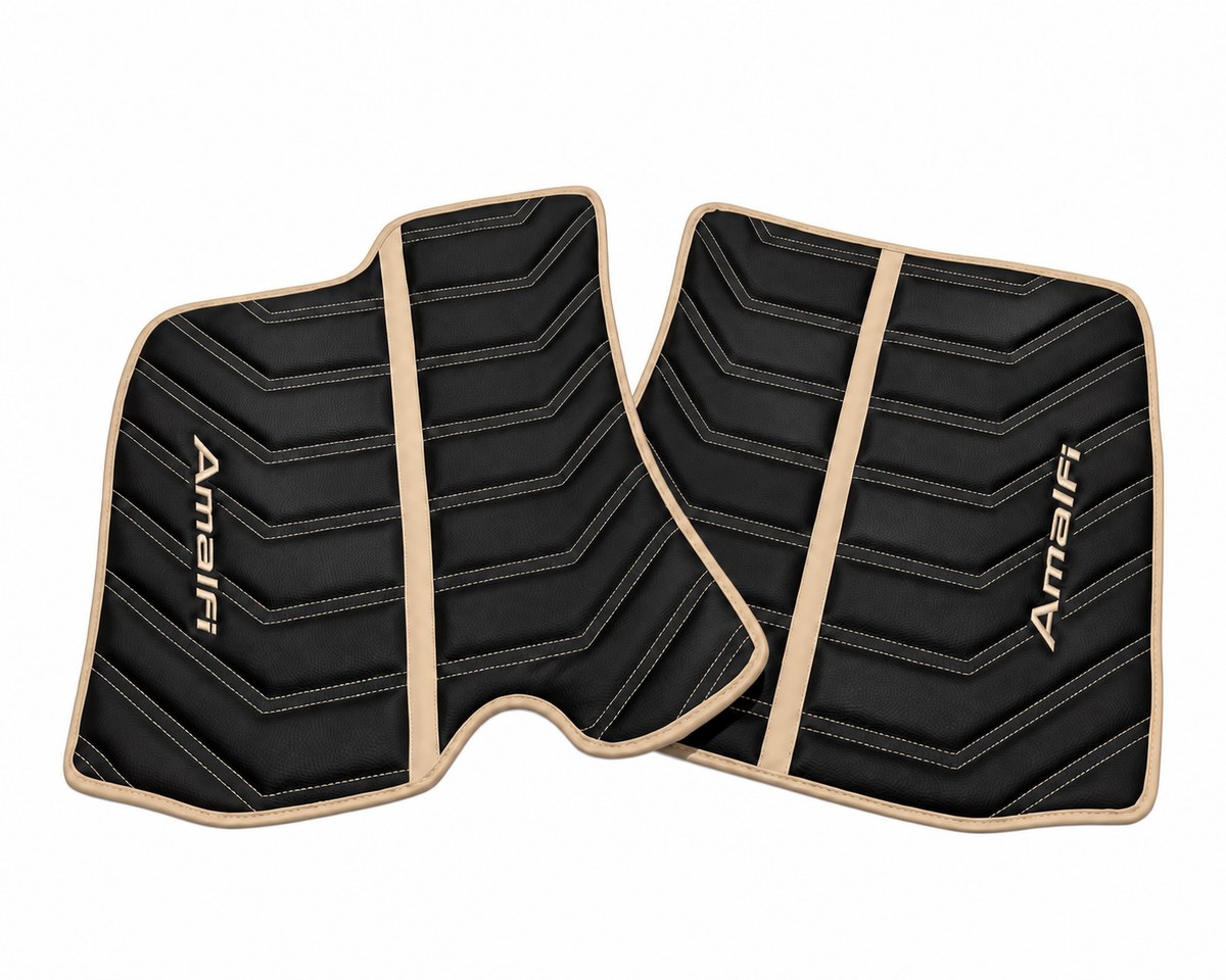 Customizable Leather Floor Mats with AW46 Pattern for Ferrari Roma (2021-2027)