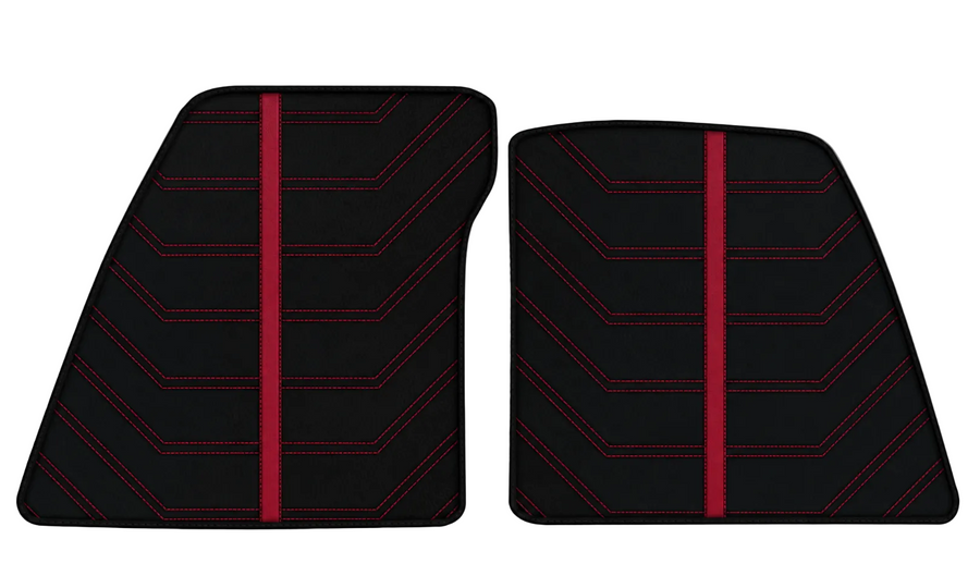Black Leather Floor Mats for Ferrari 849 Testarossa (2026-2027)