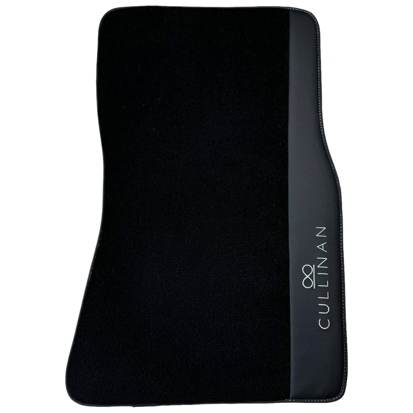 Black Floor Mats for Rolls Royce Cullinan with Black Leather - AutoWin