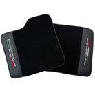 Black Floor Mats for Ferrari Purosangue with Leather and Black Trim | Italian Edition - AutoWin