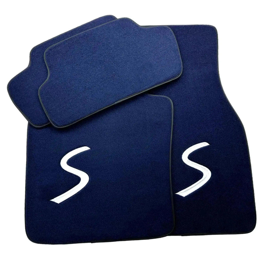 Dark Blue Floor Mats for Mini Countryman F60 Hybrid (2020-2023) - AutoWin