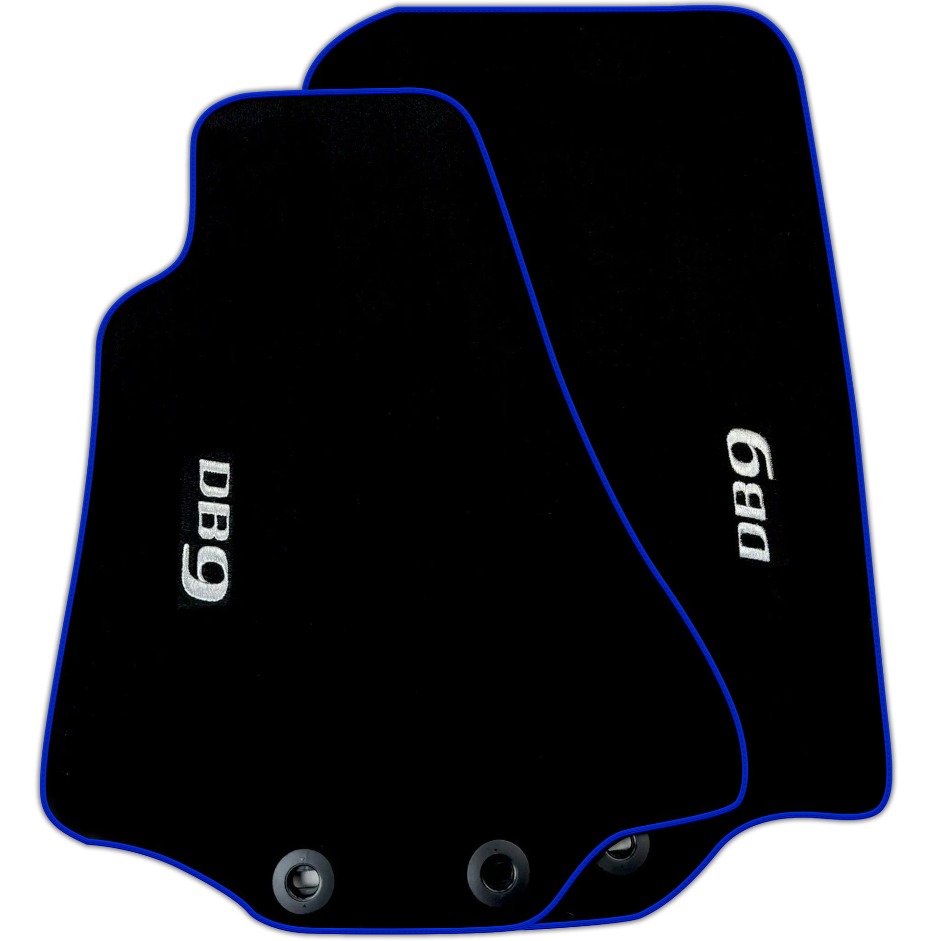 Black Floor Mats for Aston Martin DB9 (2004-2016) Various Trim Colors