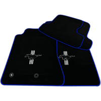Black Floor Mats for Ford Mustang GT500 Shelby (2015-2021) with Pony | Various Trim Colors