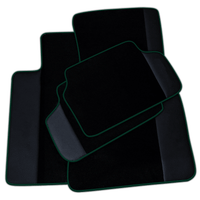 Black Floor Mats for BMW 2 Series M3 G81 Touring (2022-2026) with Leather | Various Trim Colors
