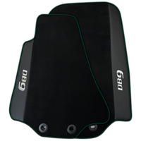 Black Floor Mats for Aston Martin DB9 Volante (2004-2016) Convertible with Leather