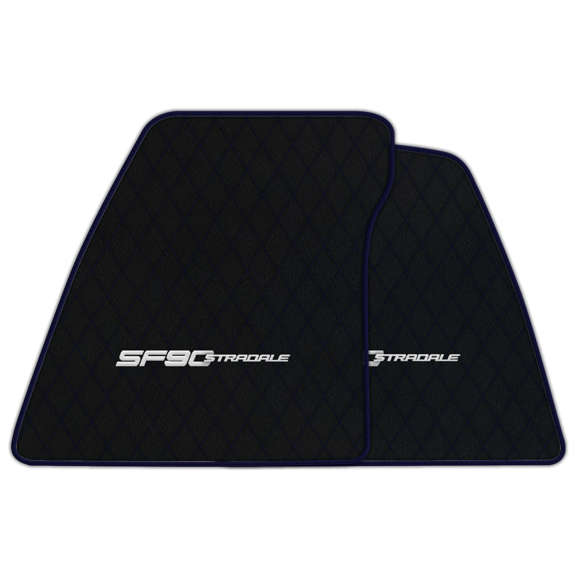 Premium Black Leather Floor Mats for Ferrari 360 (1999-2005)