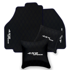 Black Leather Floor Mats for Ferrari 458 Spider (2012-2015) | Custom