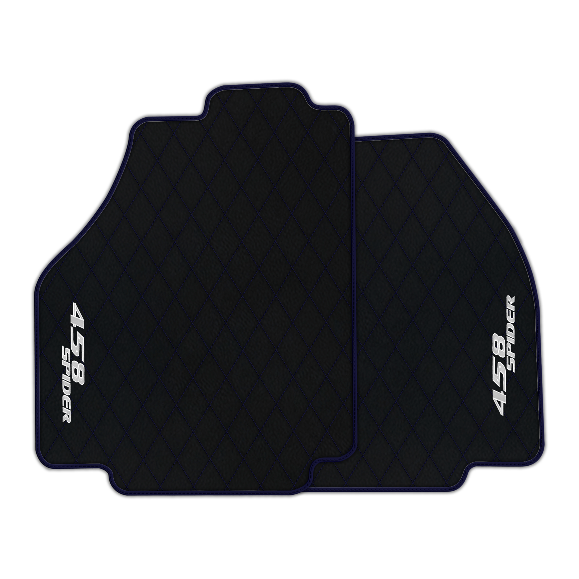 Premium Black Leather Floor Mats for Ferrari 458 Speciale (2012-2015)